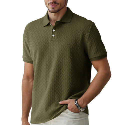 Herre polo skjorte med struktureret design og høj kvalitet krave Stilla