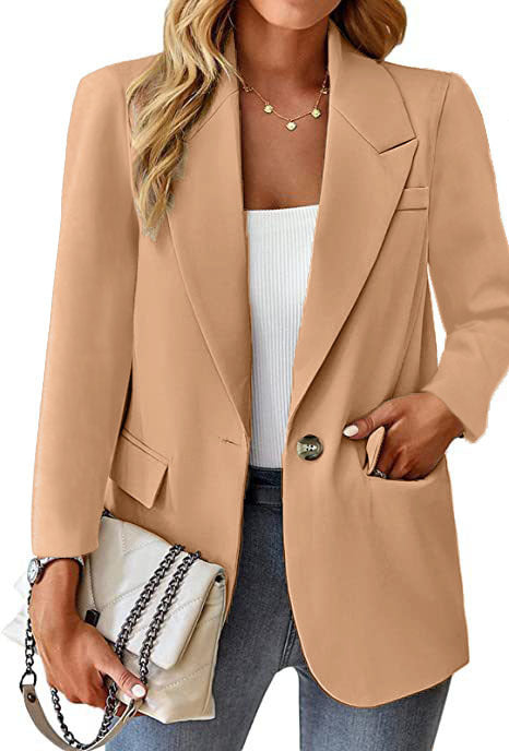 Dame Elegant Oversized Blazer med talje og praktiske lommer Stilla