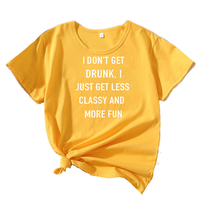 Dame Casual Humor Slogan T-Shirt Stilla