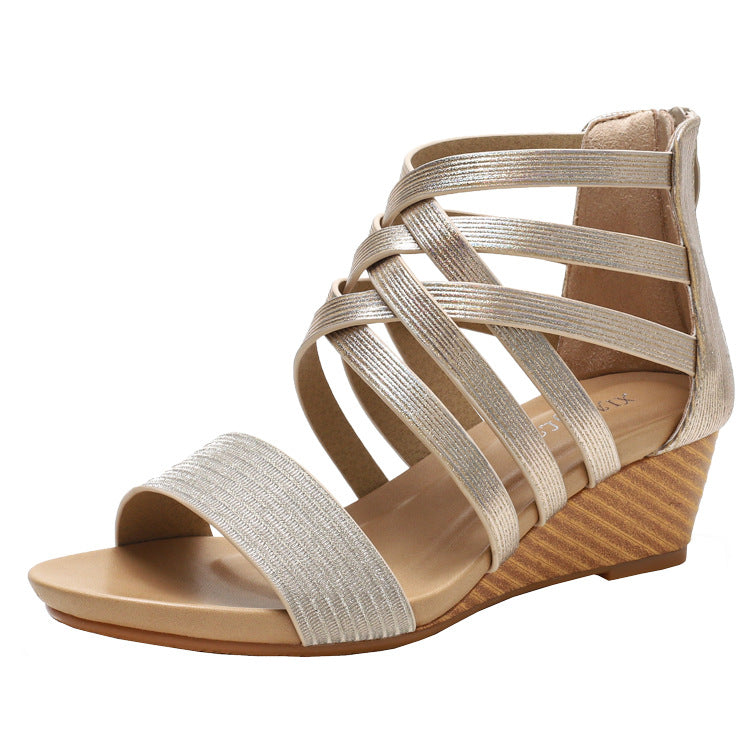Dame Wedge-sandaler med elegant fletdesign og behagelig sål Stilla