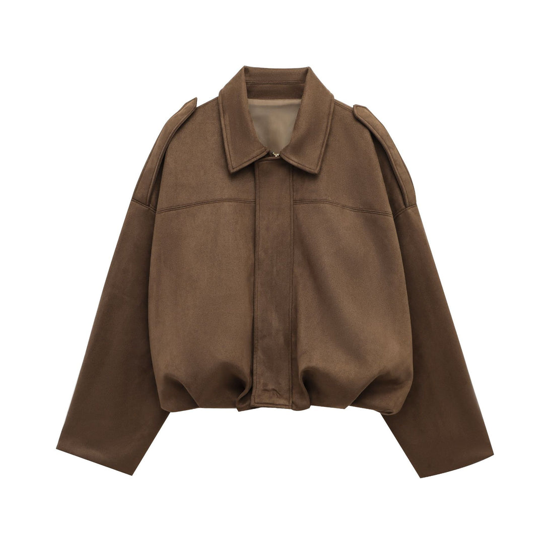 Dame casual blouson jakke med blødt materiale og moderne detaljer Stilla