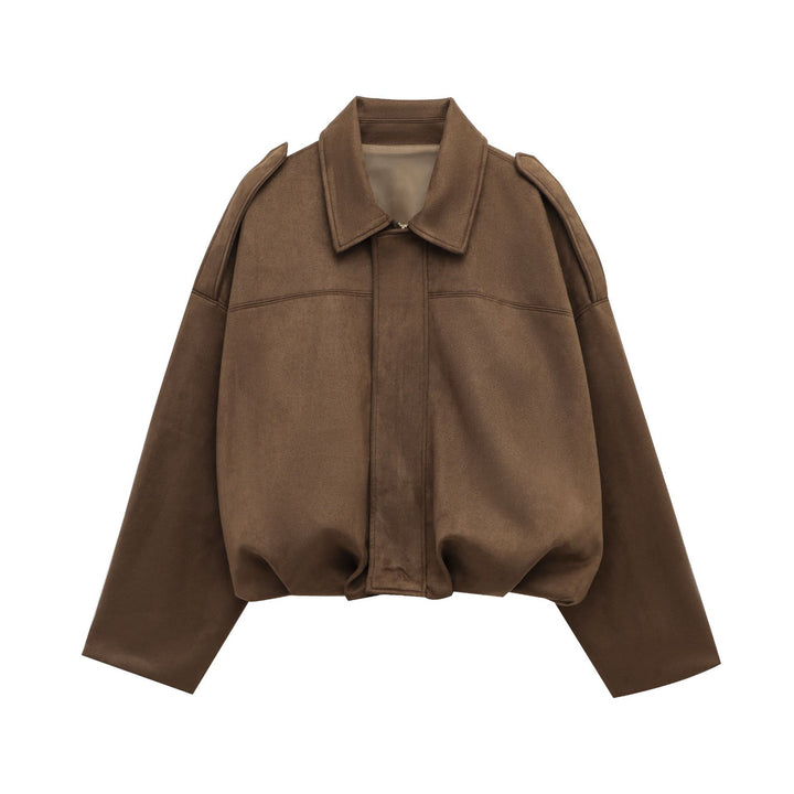 Dame casual blouson jakke med blødt materiale og moderne detaljer Stilla