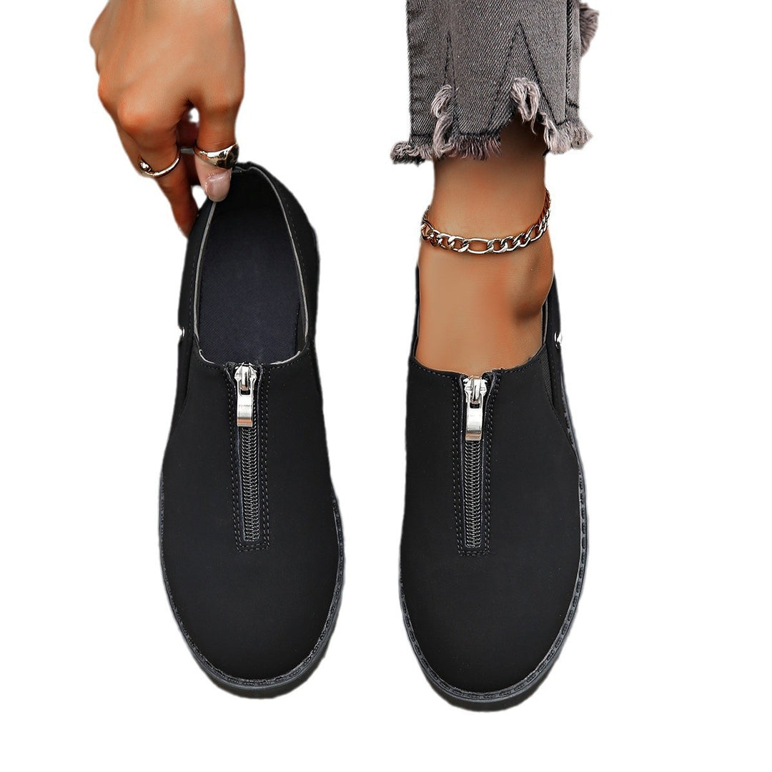 Dame trendy clogs med elegant lynlås og skridsikker sål Stilla