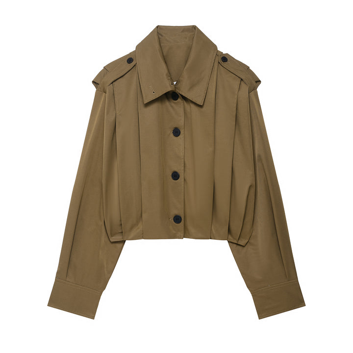 Dame afslappet cropped jakke Stilla