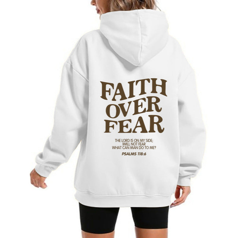 Kvinders hoodie med motiverende tekst og komfortabel pasform Skovae