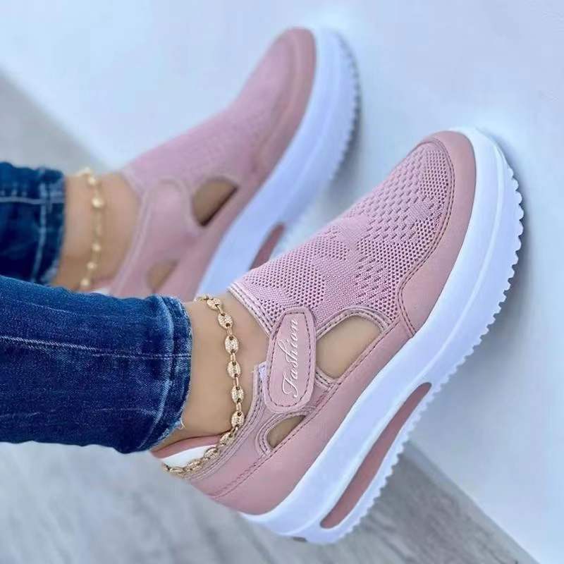 Dame Slip-On Sneakers med åndbart mesh-overmateriale og ergonomisk sål Stilla