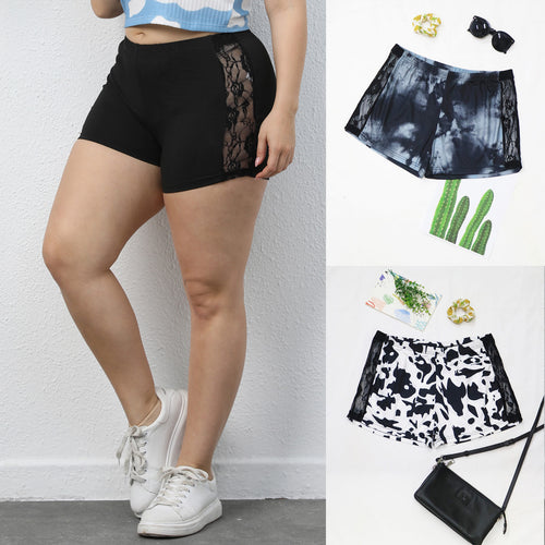 Dame afslappet cropped T-shirt med sky mønster Skovae