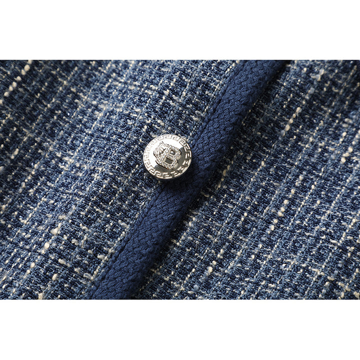 Dame moderat kort jakke i tweed-stil Stilla