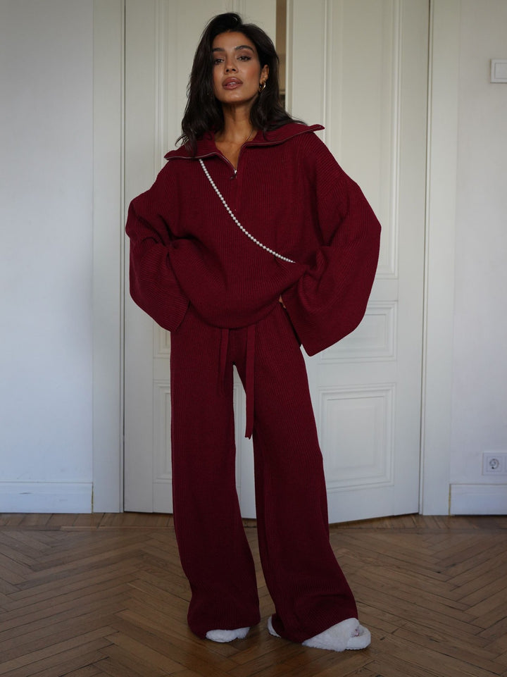 Kvindernes bløde strikdragt med trendy oversized pasform Stilla