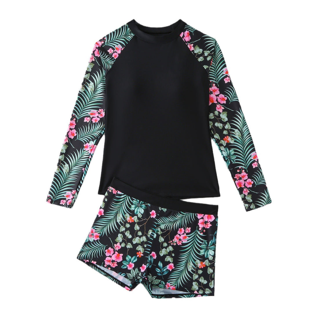 Dame UV-beskyttelse Surf-Sæt med langærmet Rashguard og Shorts Stilla