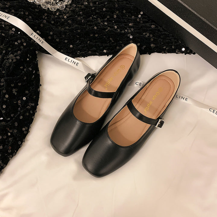 Dame Ballerinas med mode rem og klassisk design Stilla