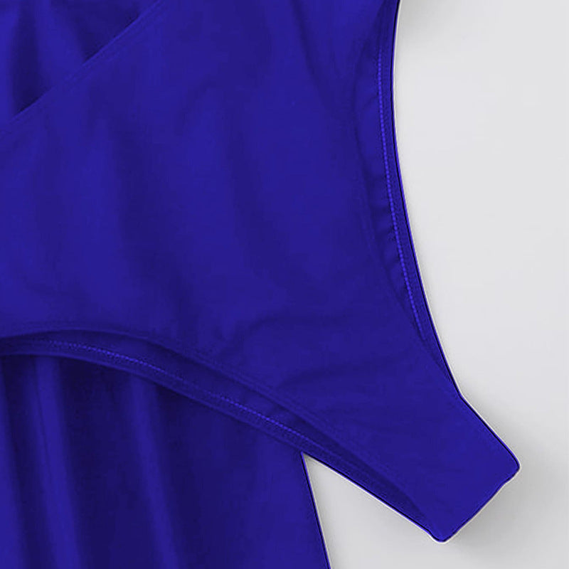 Dame sportlig one-piece badeanstalt med flydende nederdel Skovae