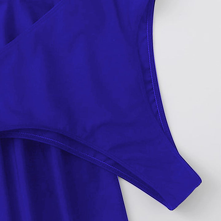 Dame sportlig one-piece badeanstalt med flydende nederdel Skovae