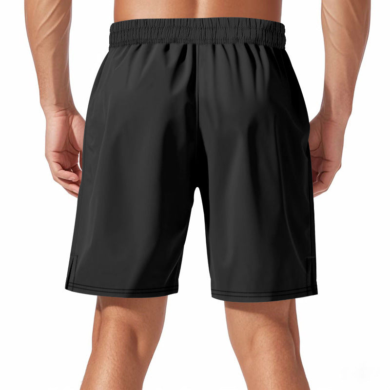 Herrer Sport Shorts med elastisk livvidde og praktiske lynlås-lommer Stilla