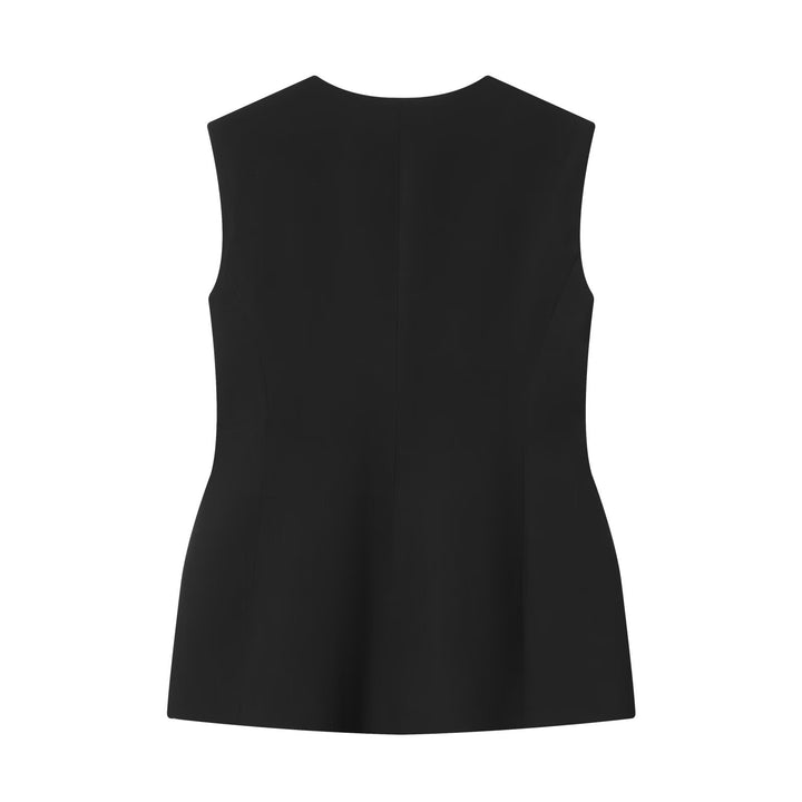 Dame elegant ærmeløs bluse Skovae