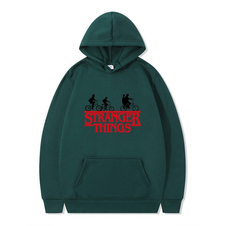 Kvinders hætte sweatshirt med kreativ Stranger Things design Skovae