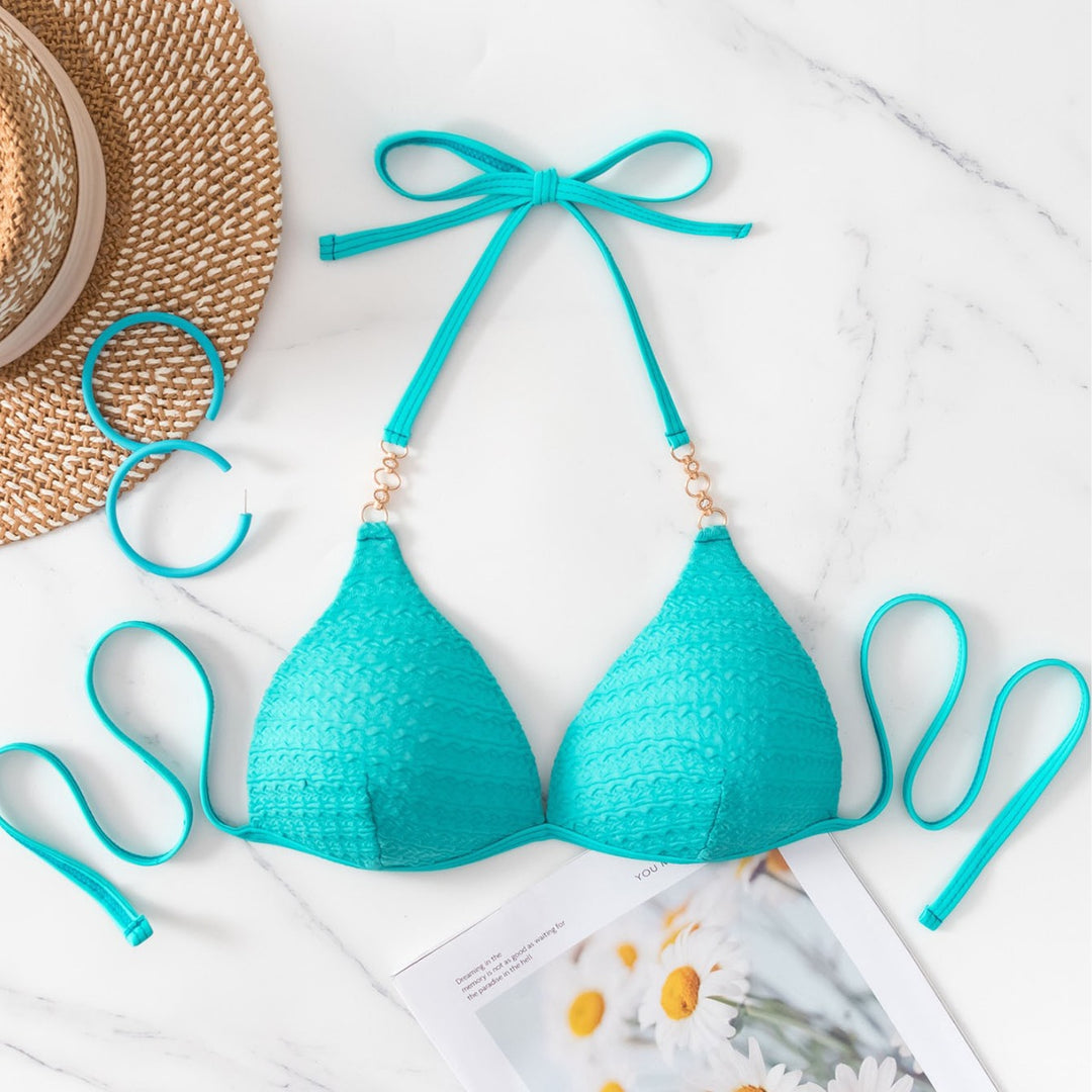 Dame Bikini-top med elegant struktureret design og justerbare stropper Stilla