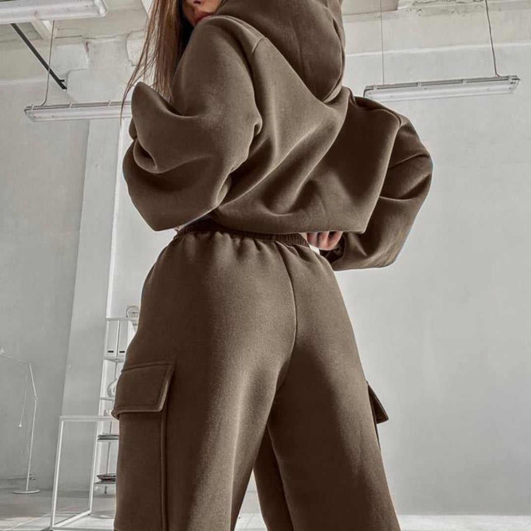 Stilla | Trendy Mode Sports Fritids Hoodie Sæt