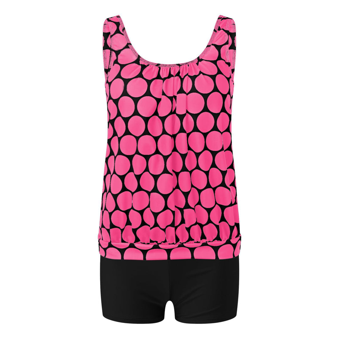 Dame elegant tankini med moderigtigt mønster Skovae