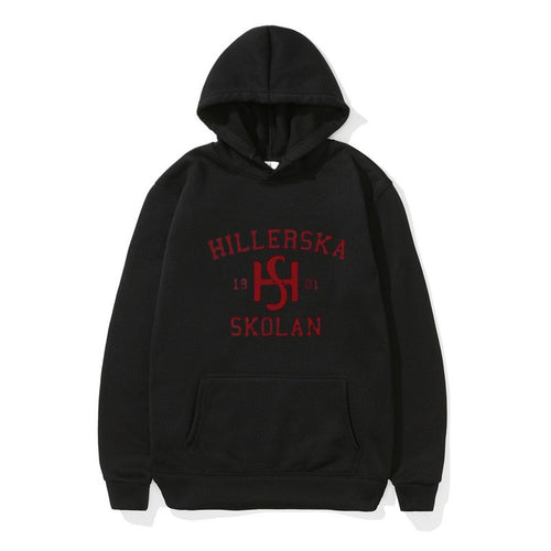 Kvinders hætte sweatshirt med klassisk skolemotiv og hyggelig indvendig for.