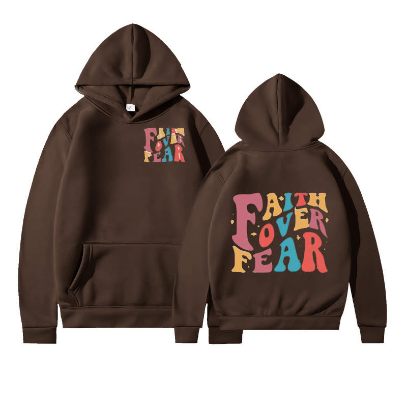 Kvinder hoodie med kreativ tekst og blødt indre fleece Skovae