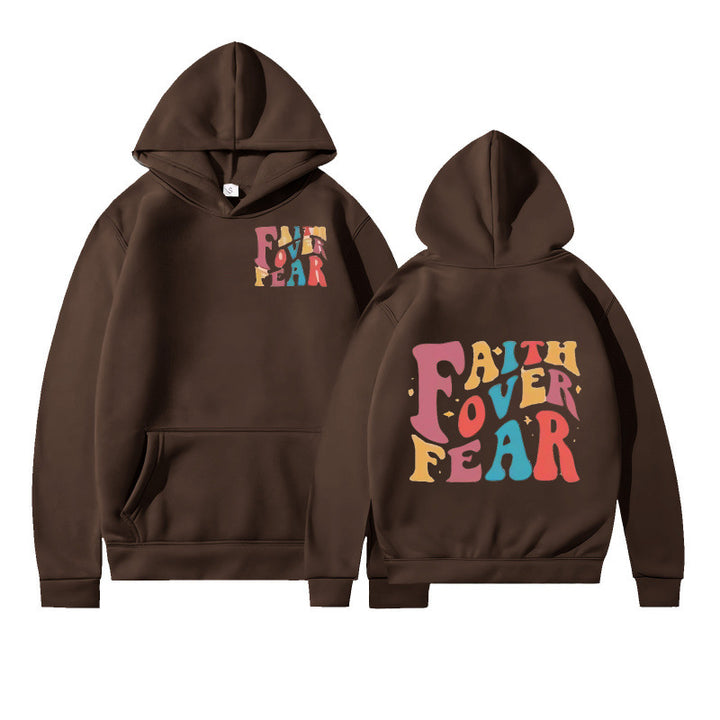 Kvinder hoodie med kreativ tekst og blødt indre fleece Skovae