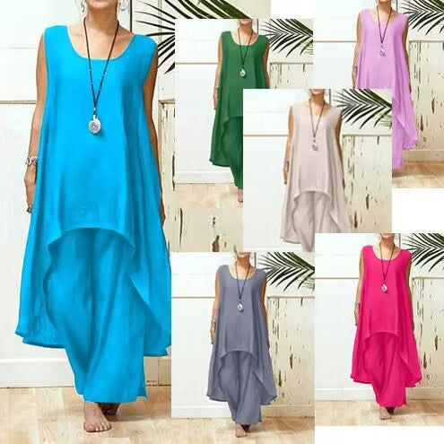 Damer Flydende Tunika Maxi Overall Stilla