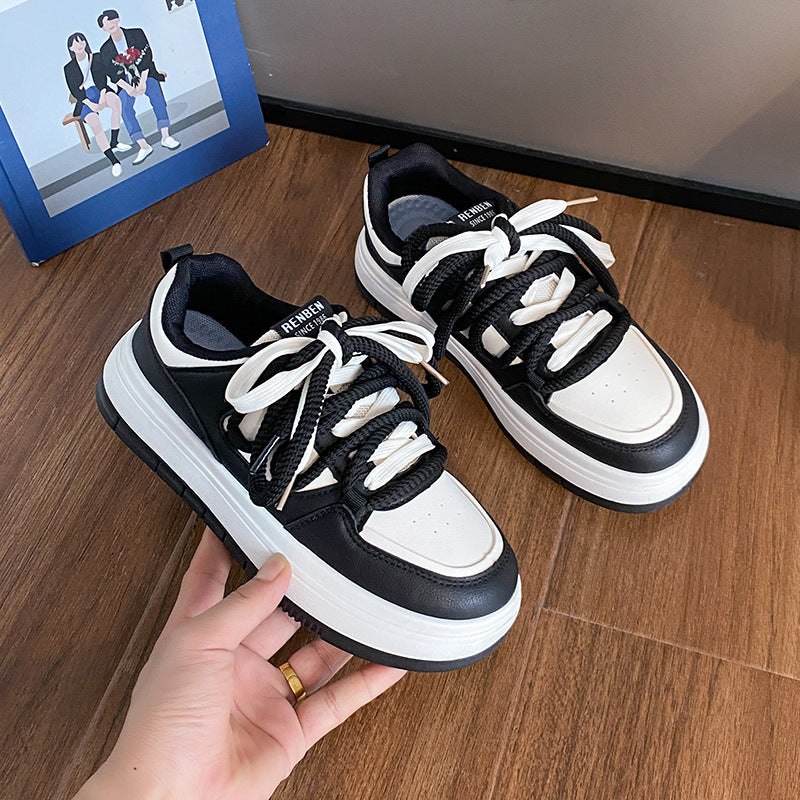 Dame Chunky Sneakers med innovativ snørebinding og dämpende sål Stilla