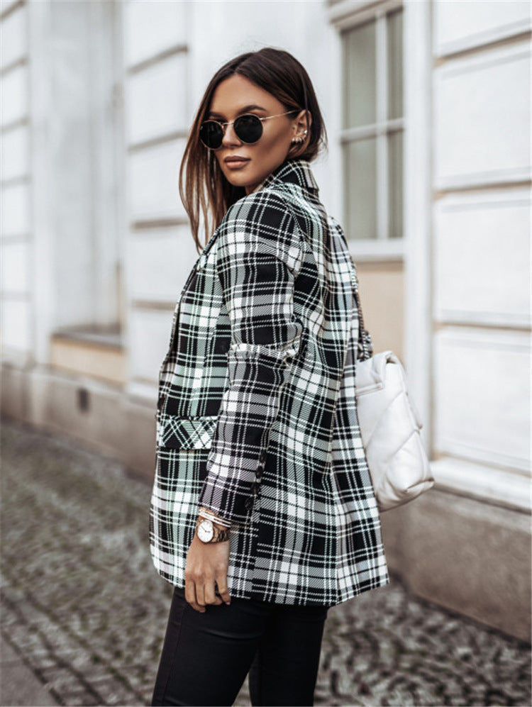 Dame Ternet Blazer i moderne snit Stilla