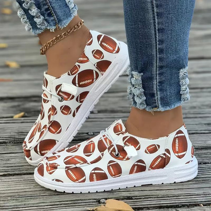 Dame sneakers med fodboldmotiv Stilla