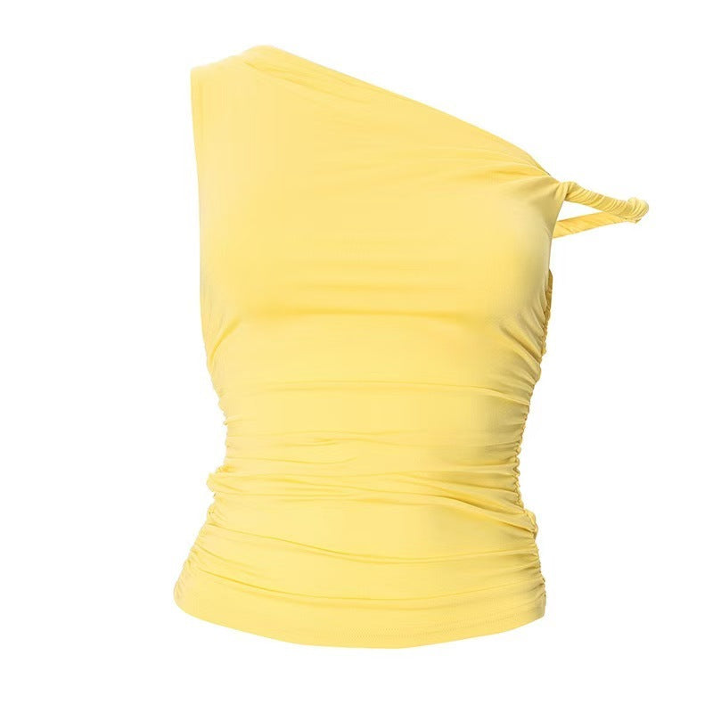 Dame Ensidet Rynketop med elastisk Design Skovae
