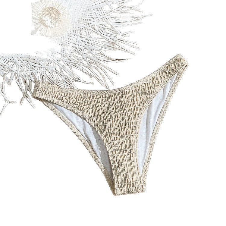 Dame høj talje bikini trusse med struktureret design Skovae
