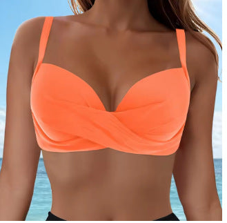 Dame Elegant Bikini top med indpakningsdesign Skovae