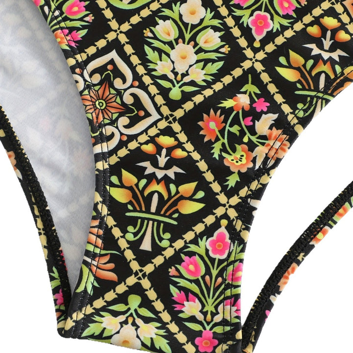 Dame One-piece badedragt med fashionable floralsk design Skovae