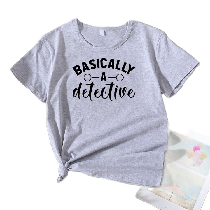 Kvinder Skør Detektiv Humor T-Shirt Stilla