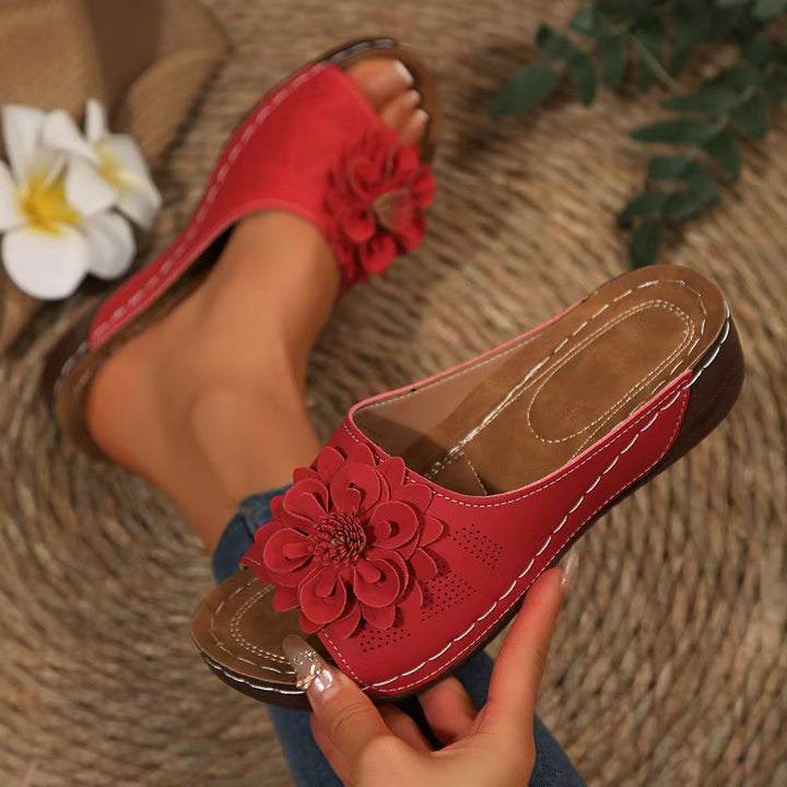 Dame Blomstrede Slide-Sandaler Stilla