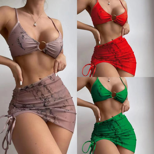 Dame Marmortryk Bikini Sæt Stilla