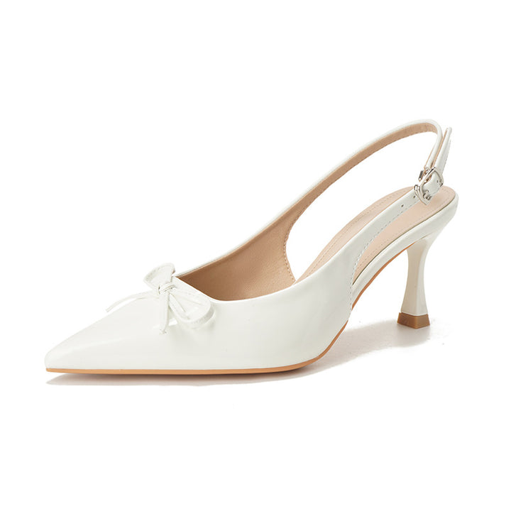 Dame Sling-Pumps med klassisk design og moderigtigt sløjfedetalje Stilla