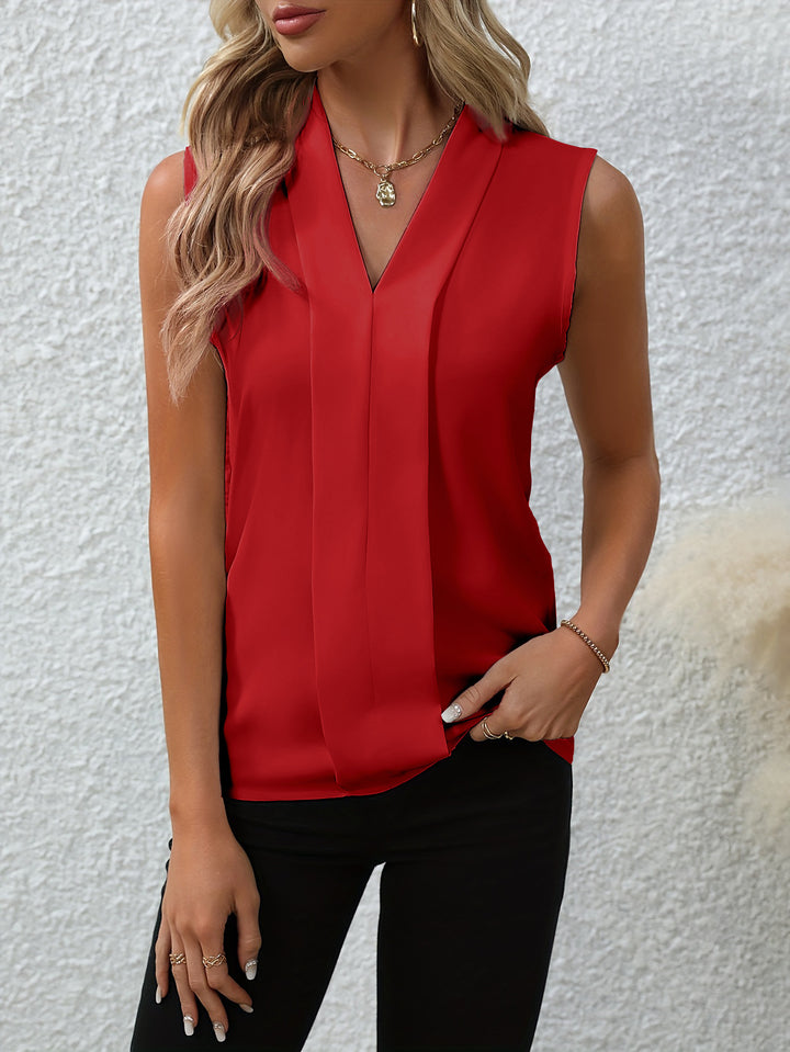 Kvinder elegant plisseret bluse Stilla