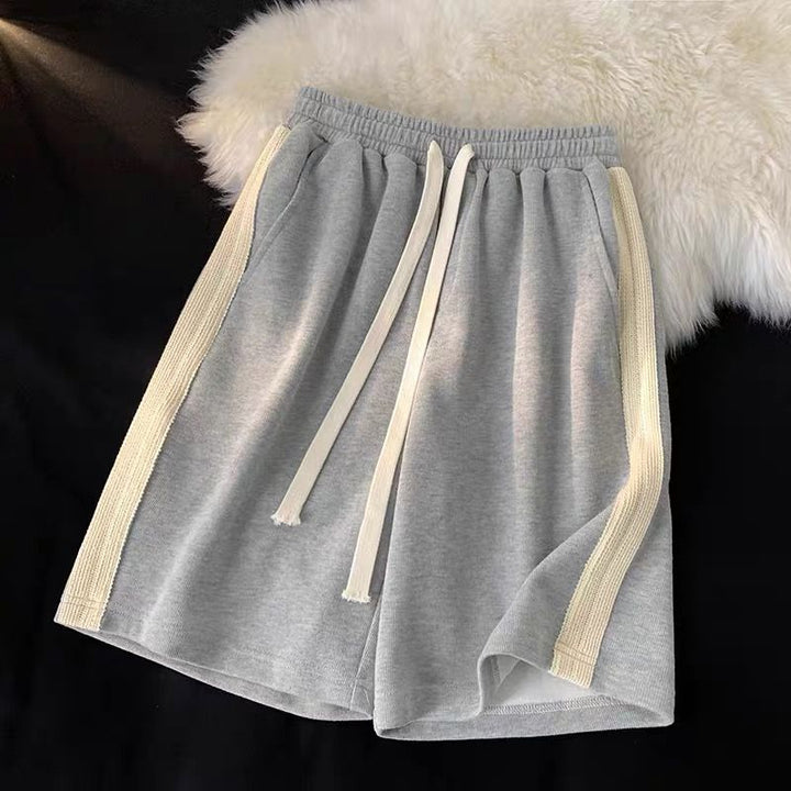 Femme Afslappet Pasform Højtaljede Sportshorts med Snøre Stilla