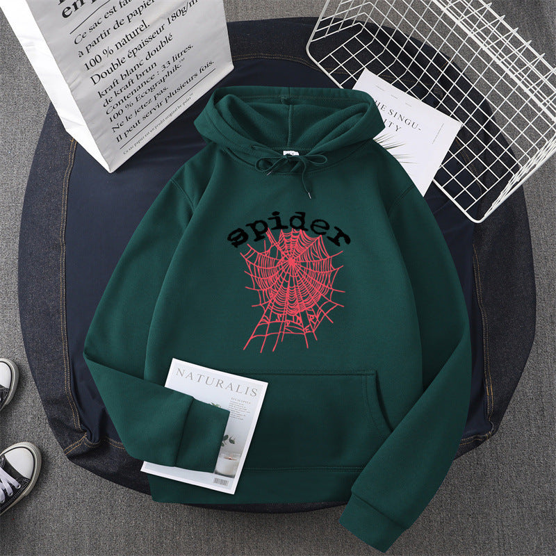 Kvinders hoodie med kreativ edderkoppemotiv Skovae