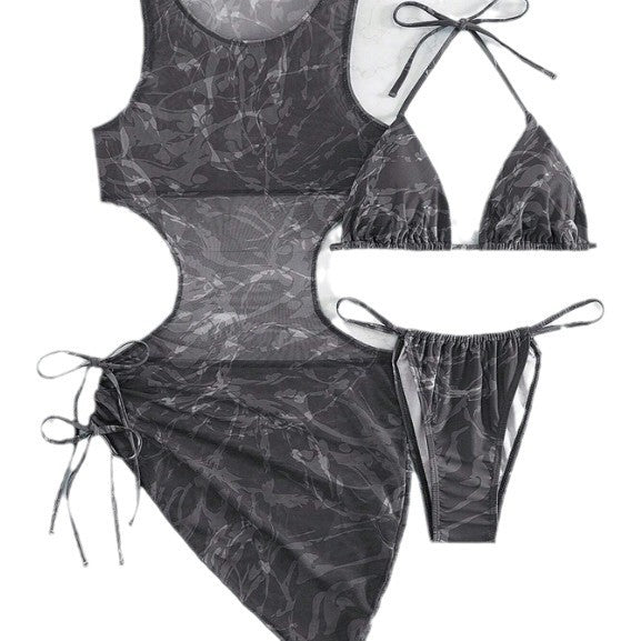 Damer Cut-Out Badedragt Kjole Sæt Stilla