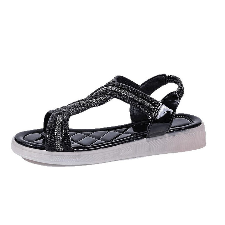 Dame sandaler med elegant flettet design og skridsikker sål Stilla