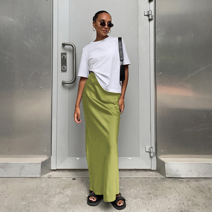 Dame Elegant Midi-Nederdel Stilla