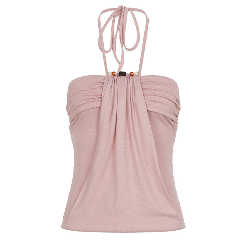Dame top med elegant knudedesign Skovae
