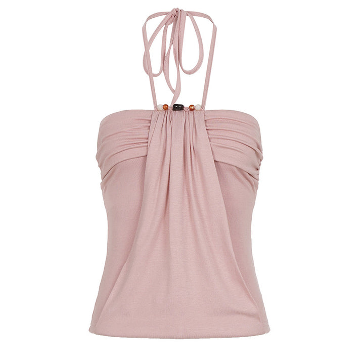 Dame top med elegant knudedesign Skovae