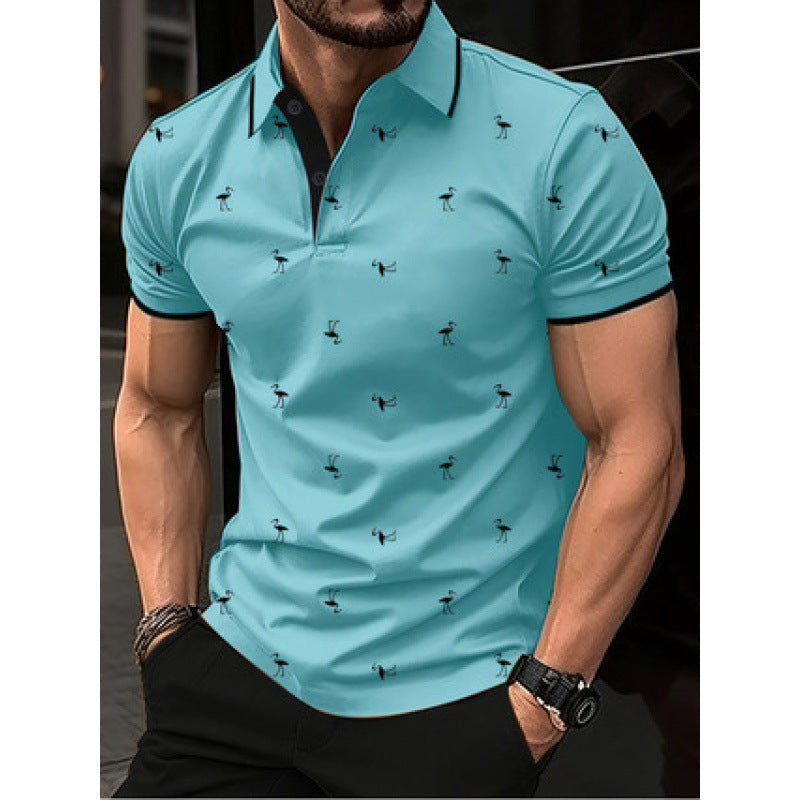 Herrer Fritid Trykt Polo-Shirt Stilla
