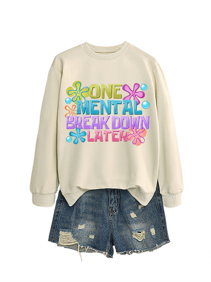 Kvinders sweatshirt med kreativt print Stilla