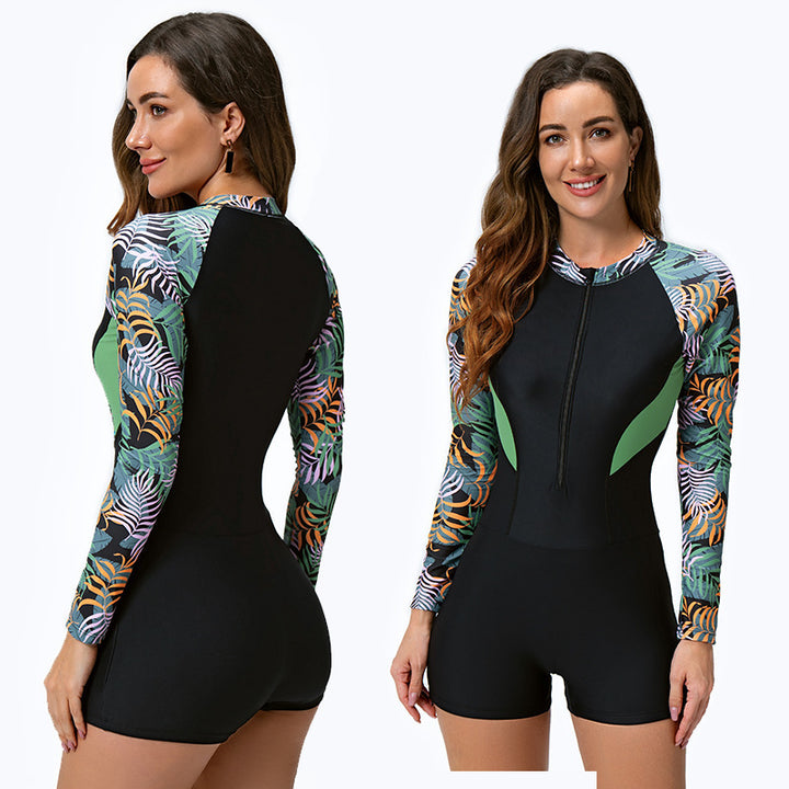 Dame Surfdragt med lange ærmer og sporty design Skovae