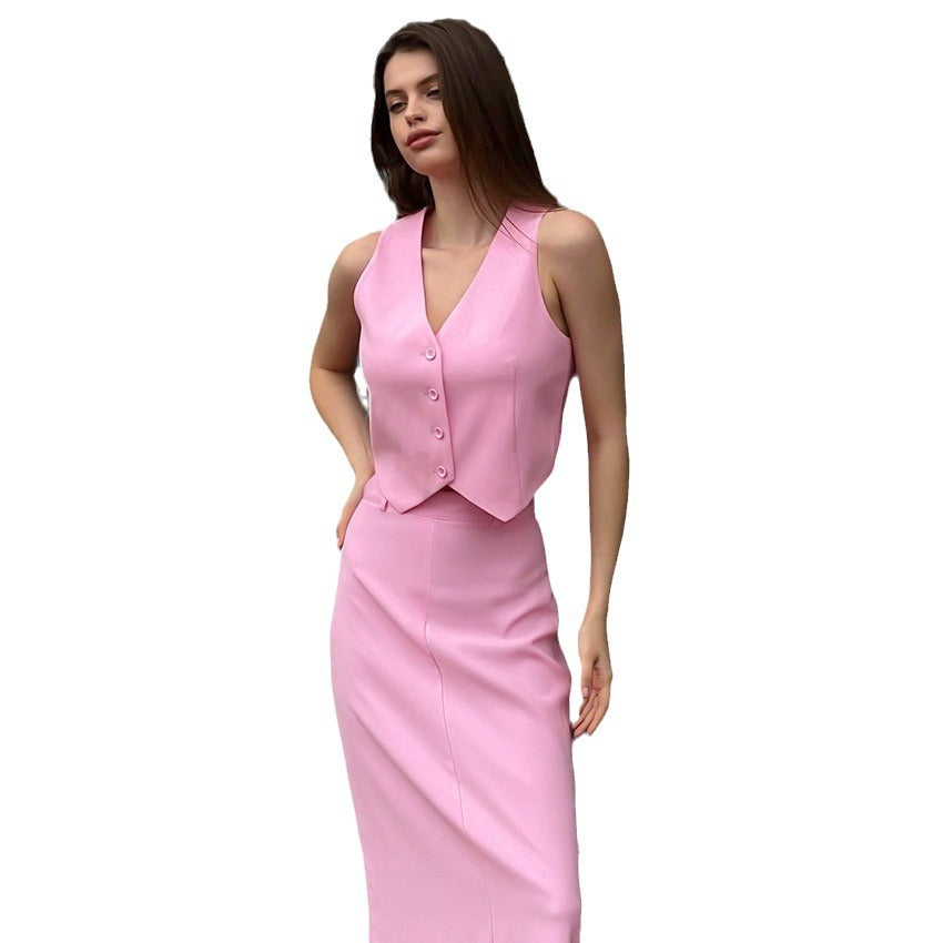 Dame Elegant ærmeløs kjole med aftagelig bolero Stilla